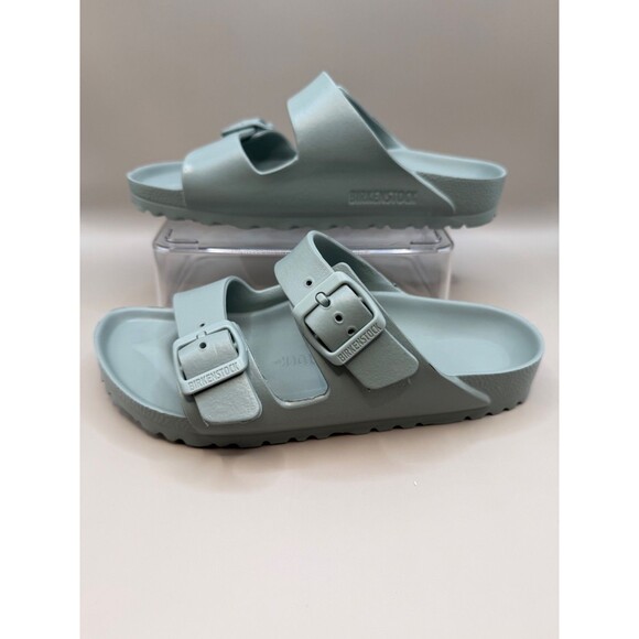 BIRKENSTOCK Arizona EVA Womens Sky Blue 1024588 Slides Slip On Buckle Size 5 - Picture 4 of 7